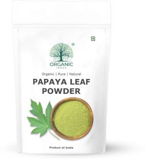 Organic Indus Papaya Leaves Powder 100gm | Rich Antioxidants, Supports Platelet Health