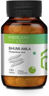 Merlion Naturals Bhumi Amla Tablets Phyllanthus niruri, All Natural, Pure Herbs 500mgx120 Tablets