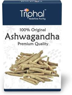 Triphal Ashwagandha Roots - Whole (Sabut) - For Stress Relief & Immunity - Chemical Free