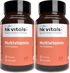 HEALTHKART HK Vitals Multivitamin with Probiotics, With Vitamin C, B, D, Zinc