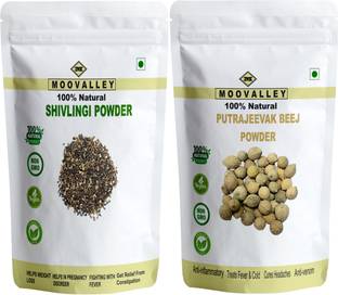 Moovalley Sivalingi Seed Powder and Putrajivak Seed Powder Combo