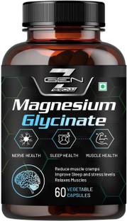 GenZ grow Magnesium Glycinate 2000mg, High Absorption, Eases Cramps & Aids Sleep,