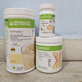 Herbalife Nutrition FORMULA-1 VANILLA SHAKE 500GM,PPP200GM& ENERGY DRINK ELAICHI AFRESH