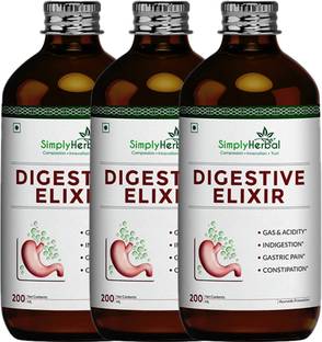 Simply Herbal Digestive Syrup, Tonic Enriched With 37 Digestion Enzymes for Acidity & Bloating