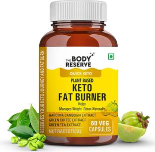 THE BODY RESERVE Keto Fat Burner, Plant-Based Weight Loss Supplement 1000mg of Garcinia Cambogia
