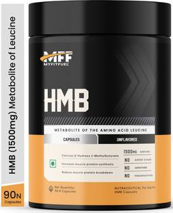 MyFitFuel HMB 1500mg (β-Hydroxy-β-methylbutyrate). Metabolite of Leucine. 90 Capsules