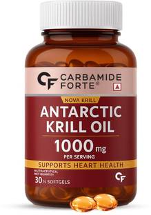 CARBAMIDE FORTE Antarctic Krill Oil 1000mg with Omega-3, Marine Phospholipids & 2% Astaxanthin