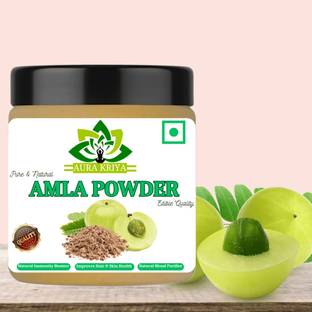 Aura Kriya Amla Powder for Drink, Eating, Hair Growth & Hair Strong/Amla Powder for Health