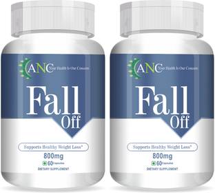ANC Fall Off 800mg Weight Loss Supplement | Fat Burner For Men & Women Pack of 2