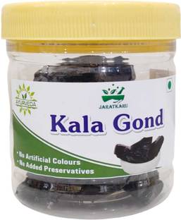 JARATKARU Gond Siyah Resin | Pure Black Gond for Wellness & Vitality