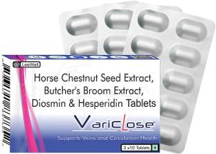 variclose Blood Vessels Poor Circulations, Varicose Veins, Piles, Varicocele Supplement