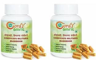 CORDY AMRIT Cordyceps Militaris(keedajadi) Capsules 60*2