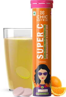 Chicnutrix Super C - Vitamin C Effervescent - 1000mg Amla, Zinc - Immunity & Skin Protection