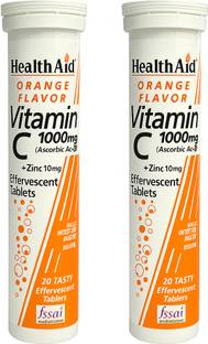 HealthAid Vitamin C with Zinc Tablets