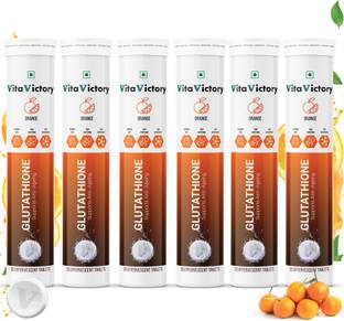 Vita Victory L Glutathione Skin Whitening Tablet 500mg with Vitamin C for Bright Glowing Skin