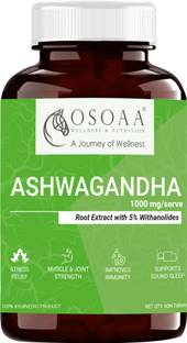 Osoaa Ashwagandha capsules 100% Root Extract helps Sleep, Stress, Cognition & Immunity