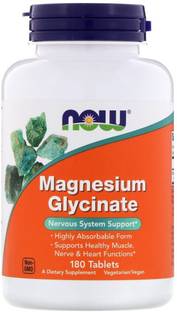 Now Foods Magnesium Glycinate, 180 Tablets
