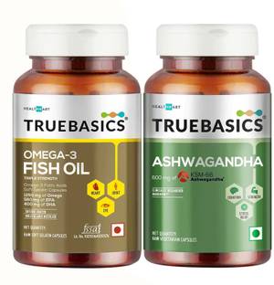 TRUEBASICS Fish Oil + Ashwagandha,