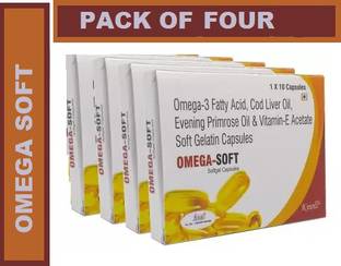Knoll OMEGA SOFT OMEGA 3 COD LIVER OIL + VITAMIN E SOFTGEL CAPSULES (4 STRIPS)