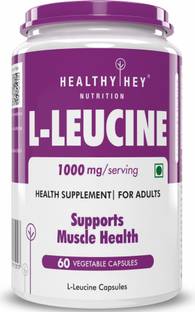 HealthyHey Nutrition L-Leucine Capsule 1000mg Per Serving 60 Capsules