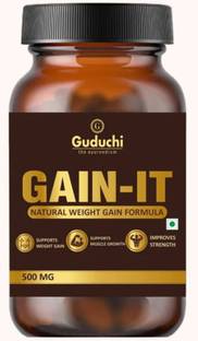 Guduchi Ayurveda GAIN-IT for Natural Weight & Muscle Gain & Bone Strength -500mg