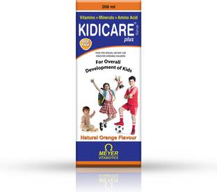 Kidicare Multivitamin Syrup For Children Upto 12 Years For Health And Immunity