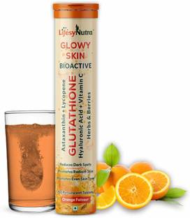 Lifesy Nutra Bioactive Glutathione & Vitamin C for Glowing & Radiance Skin Glow Supplement