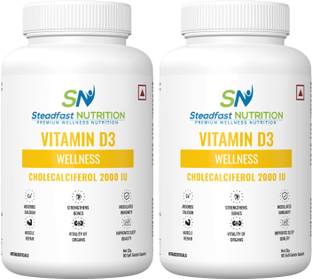 Steadfast NUTRITION Vitamin D3, Strengthens bones & muscles, improved cognition & Calcium Absorption