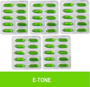 ZEE DRUGS ETONE VITAMIN E CAPSULE 400MG WITH OMEGA 3 TOO (5*10CAPS)