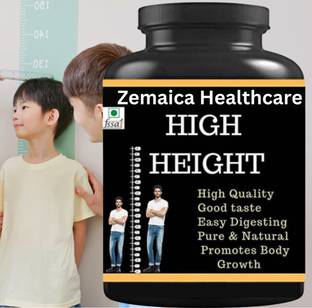 Zemaica Healthcare High Height Increase | Bones increase | Height | Capsule | kids | Pack of 1
