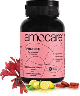 Amocare Chewable Tablets | Astaxanthin, Pine Bark Extract | Boosts Stamina & Muscles