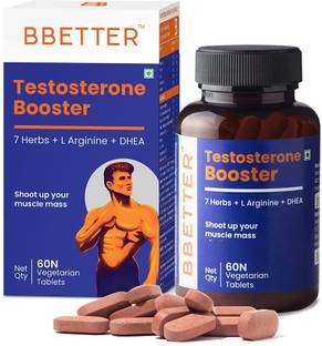BBETTER Testosterone Booster for Men with 7 Herbs for performance & vitality