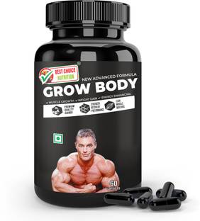 BEST CHOICE NUTRITION GROW BODY CAPSULE FOR WEIGHT GAIN, MUSCLE BUILDING AND MUSCLE MASS GAIN