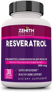 Zenith Nutrition Nutrition Resveratrol 500mg Lab tested