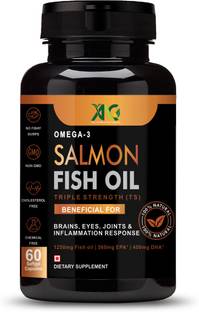 ANC Omega 3 Salmon Fish Oil (Triple Strength) Softgels | For Heart, Brain & Bones