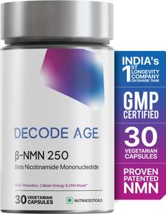 Decode Age NMN UTHEVER 250 Most Trusted, stabilized Pharmaceutical Grade NMN to Boost NAD+