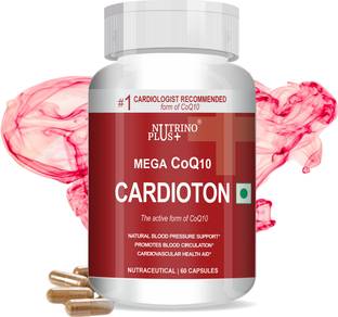 Nutrinoplus Cardioton 60 Capsules with Coenzyme Q10 & Arjuna Extract For Heart Health