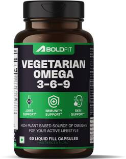 BOLDFIT Veg Omega 3 6 9 Vegetarian Supplement For Heart, Joint & Muscles Support