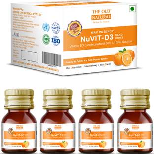 The Old Natural Nuvit D3 Vitamin D3 60000 iu I 60K iu Sugar Free Nano Shots
