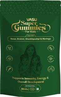 VASU Super Gummies for Kids - Enriched with Kesar, Moringa, Brahmi & Shankhpushpi