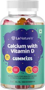 La Natures Calcium with Vitamin D Gummies for Both Kids & Adults For Bones,Teeth & Muscles