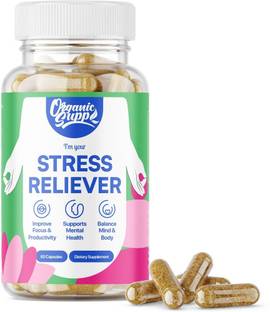 OrganicSupp Stress Reliever Advanced Herbal Formula for Stress, Anxiety & Mood Balance