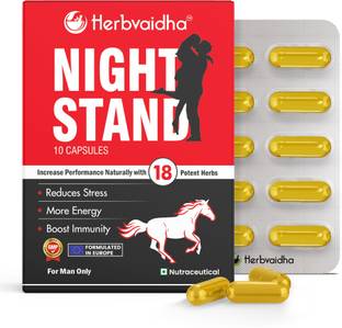 Herbvaidha Night Stand Capsule Ashwagandha Helps to Improve Energy and Stamina