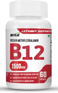 NutriJa Vitamin B12 1500mcg (Methylcobalamin) Supplement