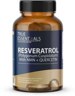 TRUE ESSENTIALS Trans Resveratrol 99.9% Pure 500mg Supplement Slow down Aging