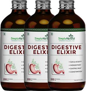 Simply Herbal Digestive Syrup, Tonic Enriched With 37 Digestion Enzymes for Acidity & Bloating