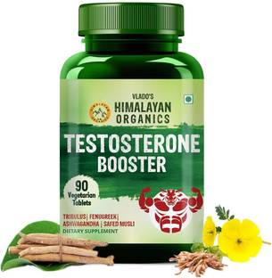 Vlado's Himalayan Organics Testosterone Booster Supports Muscle & Energy Boost-90 Veg Tablets