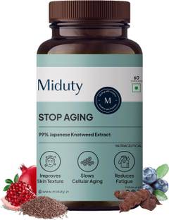 Miduty Stop Aging-Trans Resveratrol 99% supplement-Green Tea-Quercetin-BP-Anti Aging