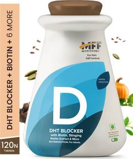 MyFitFuel DHT Blocker with Biotin (For 4 Months), Stinging Nette, Vitamin E, Zinc 120 Nos