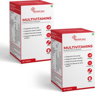 Herbal max Multivitamins with Immunity Boosters, for Energy, Heart, Bones & Joint Health